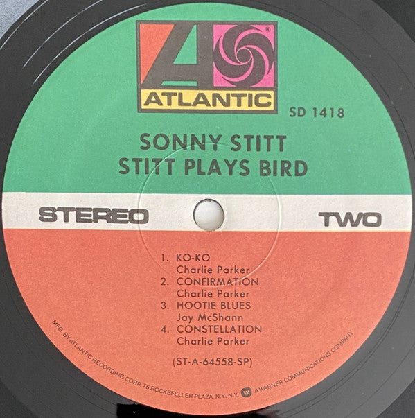 Sonny Stitt - Stitt Plays Bird (Vinyl, LP, Album, Reissue, Stereo) Very Good (VG) / Very Good (VG)