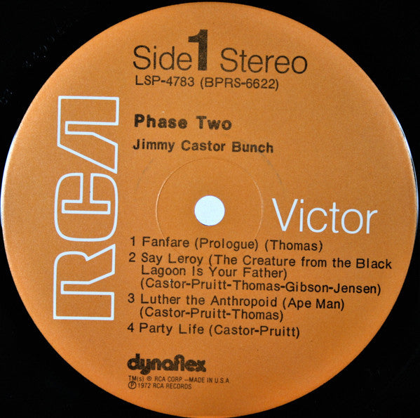 The Jimmy Castor Bunch - Phase Two (Vinyl, LP, Album, Stereo) Good Plus (G+) / Good Plus (G+)