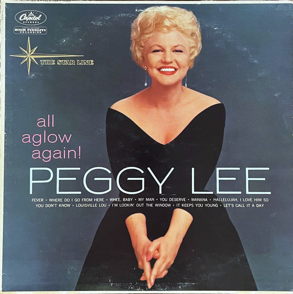 Peggy Lee - All Aglow Again! (Vinyl, LP, Compilation, Mono) Very Good (VG) / Good (G)