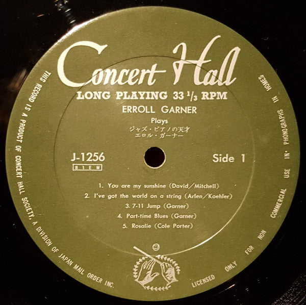 Erroll Garner - Plays (Vinyl, LP, Album) Very Good (VG) / Very Good (VG)