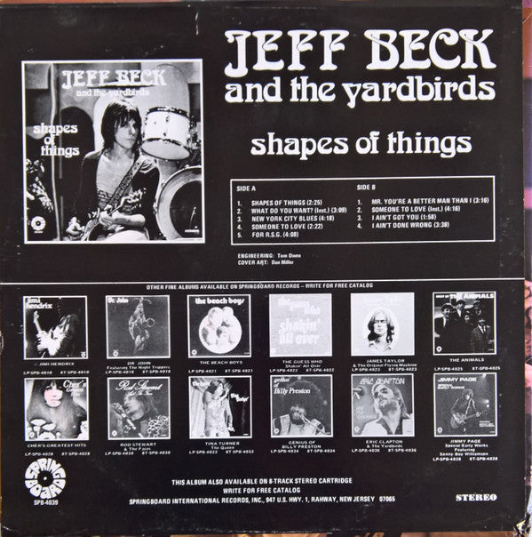 Jeff Beck - Shapes Of Things (Vinyl, LP, Compilation) Near Mint (NM or M-) / Near Mint (NM or M-)