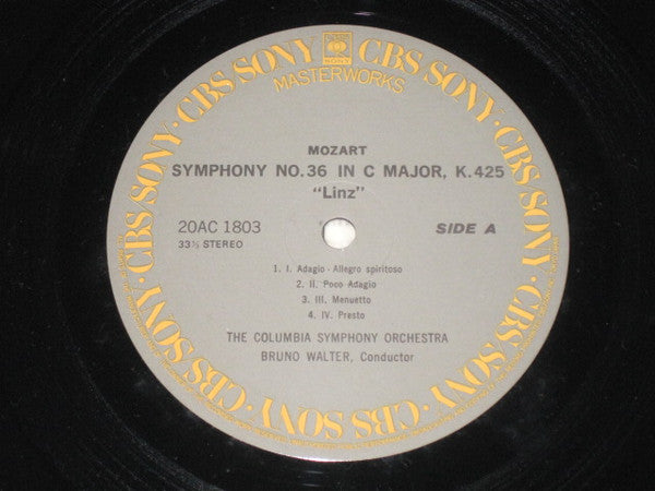 Wolfgang Amadeus Mozart - Symphony No.36. In C Major, "Linz" / Symphony No.38. In D Major, "Prague" (Vinyl, LP, Compilation, Stereo) Near Mint (NM or M-) / Very Good Plus (VG+)
