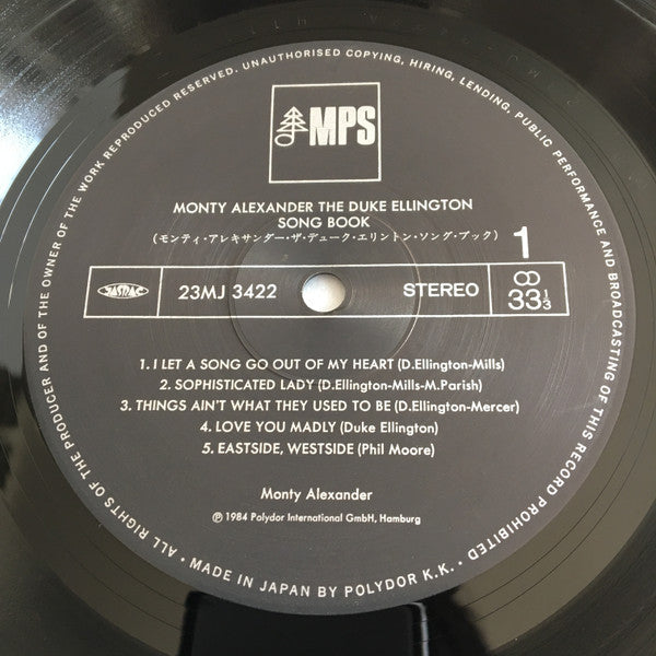 Monty Alexander - The Duke Ellington Song Book (Vinyl, LP, Album) Near Mint (NM or M-) / Near Mint (NM or M-)