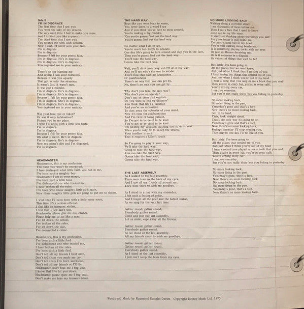 The Kinks - The Kinks Present Schoolboys In Disgrace (Vinyl, LP, Album, Stereo) Very Good (VG) / Very Good (VG)