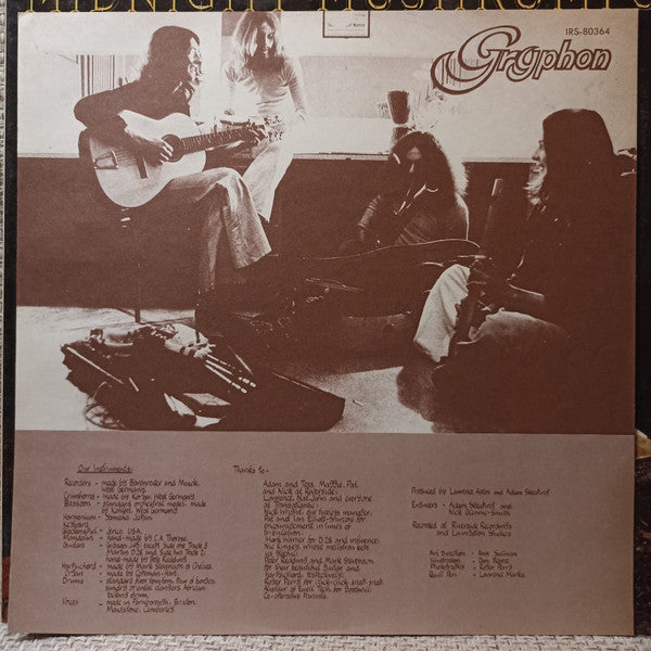 Gryphon - Midnight Mushrumps (Vinyl, LP, Album, Promo) Very Good Plus (VG+) / Very Good (VG)