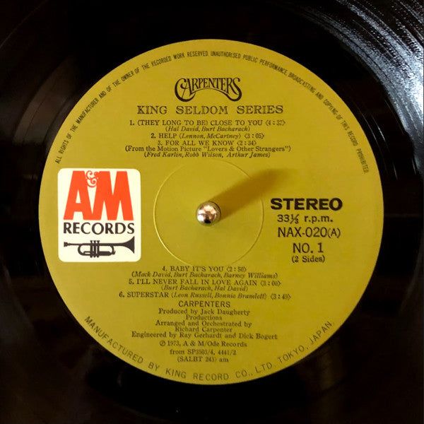 Carpenters - Carpenters (Vinyl, LP, Compilation, Stereo) Good Plus (G+) / Very Good Plus (VG+)
