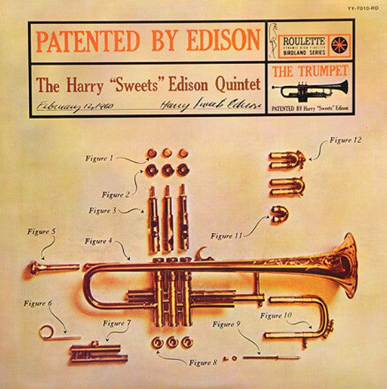 The Harry "Sweets" Edison Quintet - Patented By Edison (Vinyl, LP, Album, Reissue, Stereo) Good Plus (G+) / Good Plus (G+)