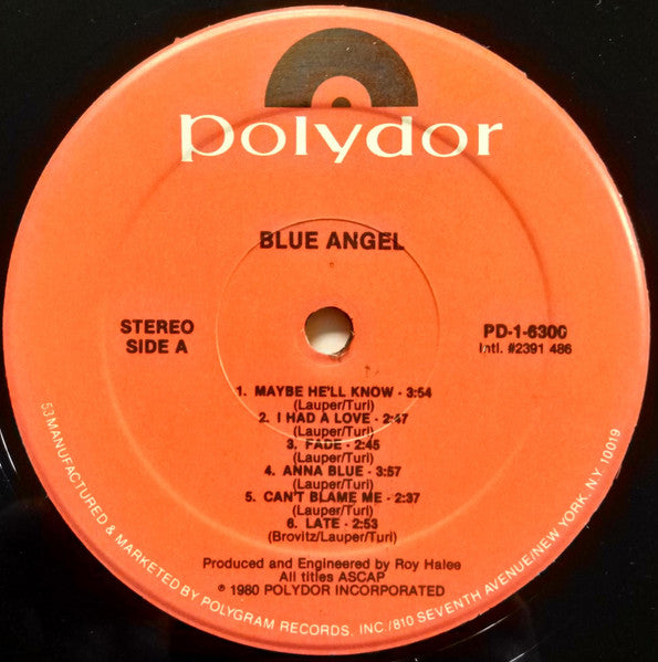 Blue Angel (3) - Blue Angel (Vinyl, LP, Album, Repress, Stereo) Near Mint (NM or M-) / Very Good (VG)