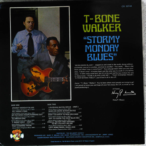 T-Bone Walker - Stormy Monday Blues (Vinyl, LP, Album, Reissue) Very Good Plus (VG+) / Very Good Plus (VG+)