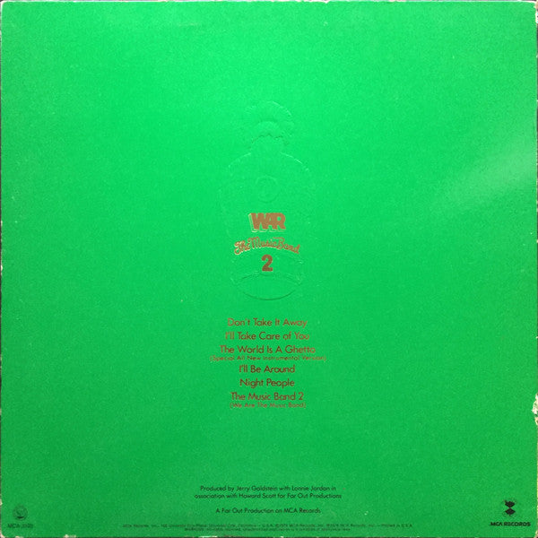 War - The Music Band 2 (Vinyl, LP, Album) Very Good (VG) / Very Good Plus (VG+)