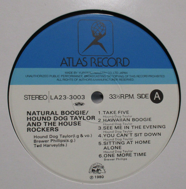 Hound Dog Taylor & The House Rockers - Natural Boogie (Vinyl, LP, Album, Reissue) Very Good Plus (VG+) / Very Good (VG)