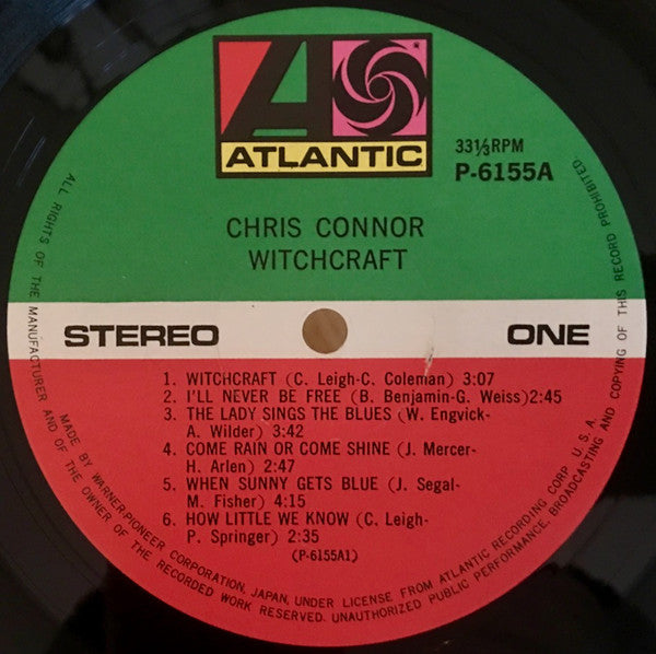 Chris Connor - Witchcraft (Vinyl, LP, Album, Stereo) Very Good Plus (VG+) / Very Good Plus (VG+)