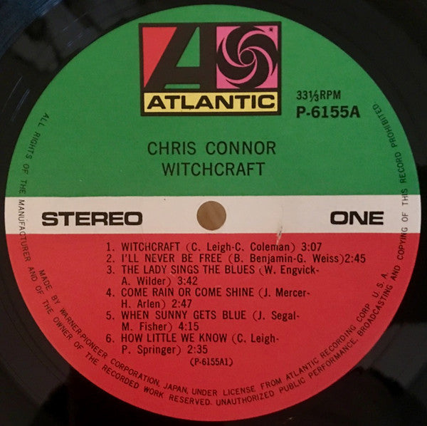 Chris Connor - Witchcraft (Vinyl, LP, Album, Stereo)