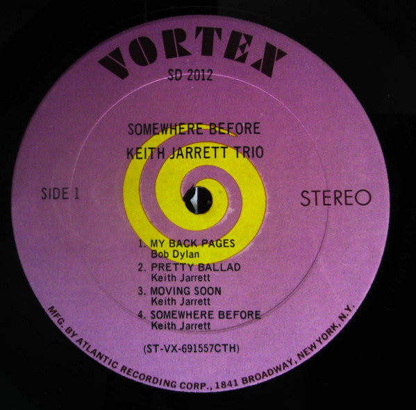 Keith Jarrett Trio - Somewhere Before (Vinyl, LP, Album, Stereo) Very Good Plus (VG+) / Very Good Plus (VG+)