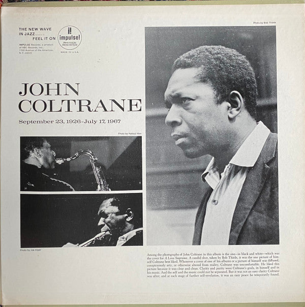 John Coltrane - Expression (Vinyl, LP, Album, Stereo) Good Plus (G+) / Good Plus (G+)