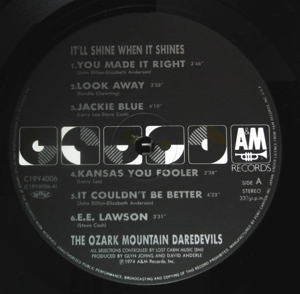 The Ozark Mountain Daredevils - It'll Shine When It Shines (Vinyl, LP, Album, Limited Edition, Repress) Very Good Plus (VG+) / Very Good Plus (VG+)
