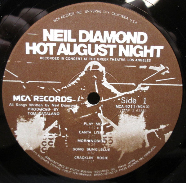 Neil Diamond - Hot August Night (2xVinyl, LP) Very Good Plus (VG+) / Very Good Plus (VG+)