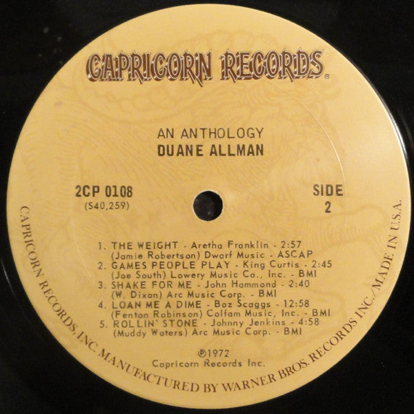 Duane Allman - An Anthology (2xVinyl, LP, Compilation, Repress) Very Good (VG) / Very Good (VG)