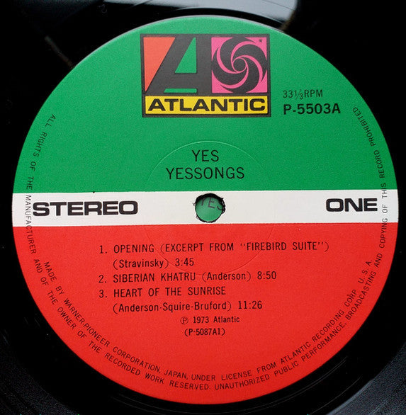Yes - Yessongs (Vinyl, LP, Album, Reissue)