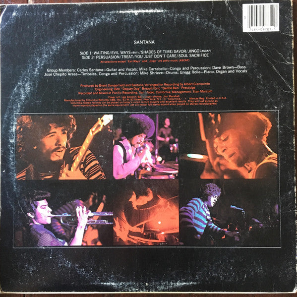 Santana - Santana (Vinyl, LP, Album, Reissue) Very Good (VG) / Very Good Plus (VG+)