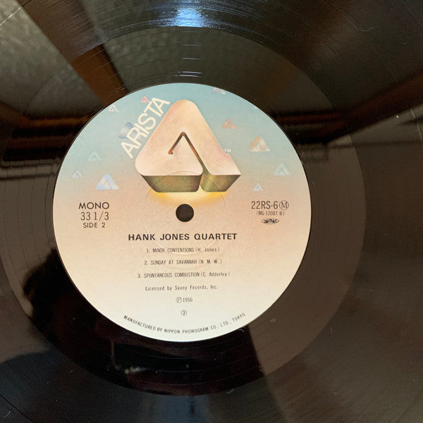 Hank Jones Trio - Hank Jones' Quartet (Vinyl, LP, Mono) Good Plus (G+) / Very Good Plus (VG+)