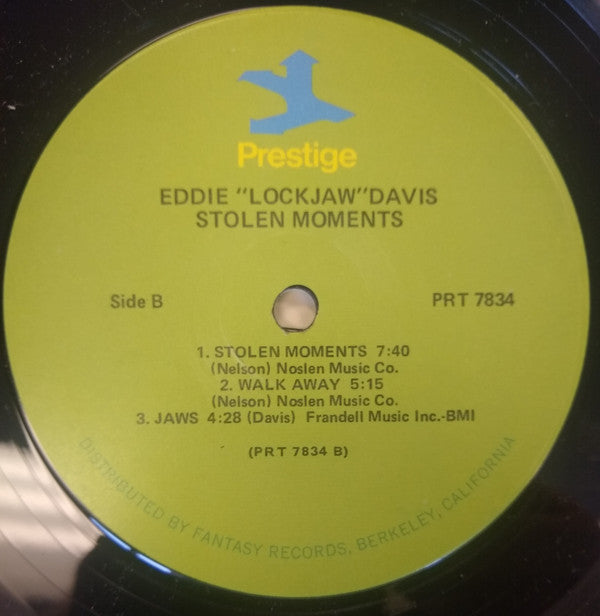 Eddie "Lockjaw" Davis Big Band - Stolen Moments (Vinyl, LP, Reissue, Stereo) Very Good (VG) / Very Good (VG)