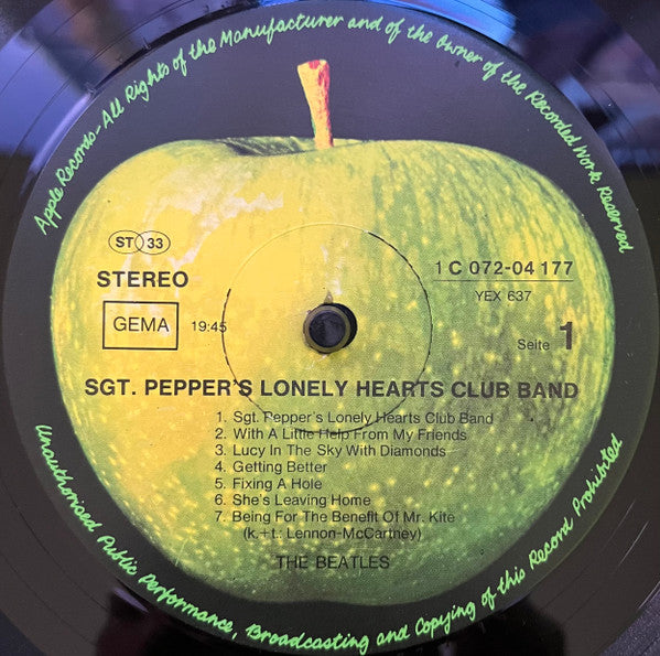 The Beatles - Sgt. Pepper's Lonely Hearts Club Band (Vinyl, LP, Album, Reissue, Stereo) Very Good (VG) / Very Good (VG)