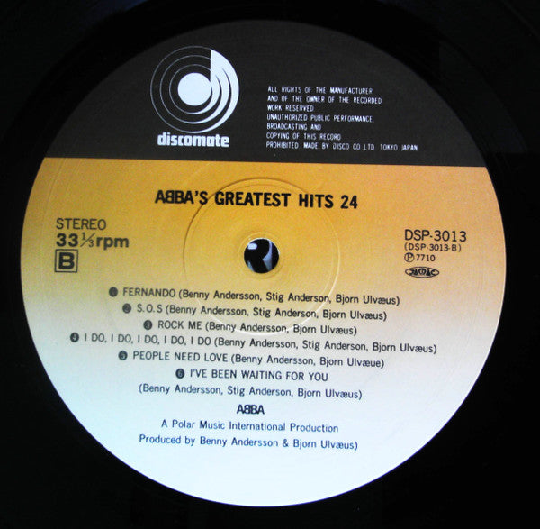 ABBA - ABBA's Greatest Hits 24 (Vinyl, LP, Compilation, Repress)