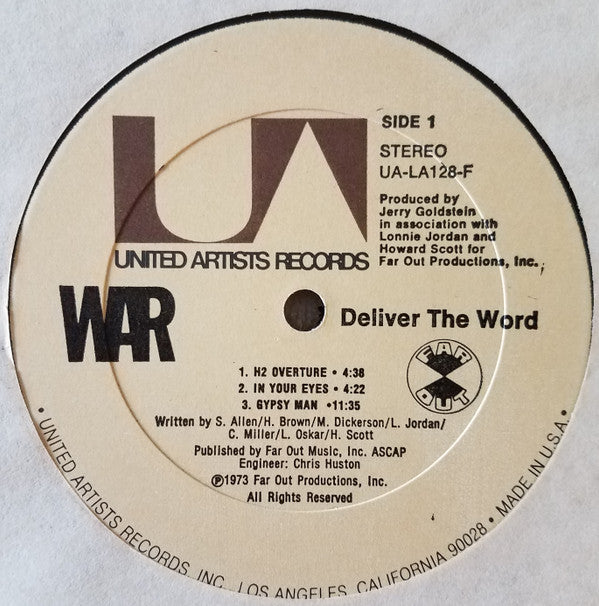 War - Deliver The Word (Vinyl, LP, Album, Stereo) Good Plus (G+) / Good Plus (G+)