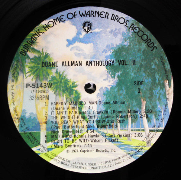 Duane Allman - An Anthology Vol. II (2xVinyl, LP, Compilation) Good Plus (G+) / Very Good (VG)