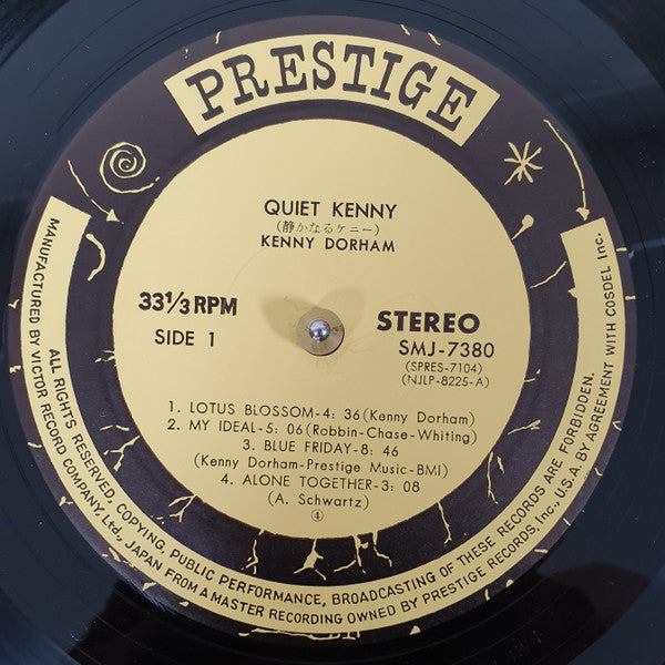 Kenny Dorham - Quiet Kenny (Vinyl, LP, Album, Reissue, Stereo) Very Good Plus (VG+) / Very Good Plus (VG+)