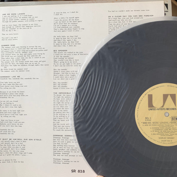 Shirley Bassey - And We Were Lovers (Vinyl, LP, Album, Stereo) Very Good Plus (VG+) / Very Good Plus (VG+)