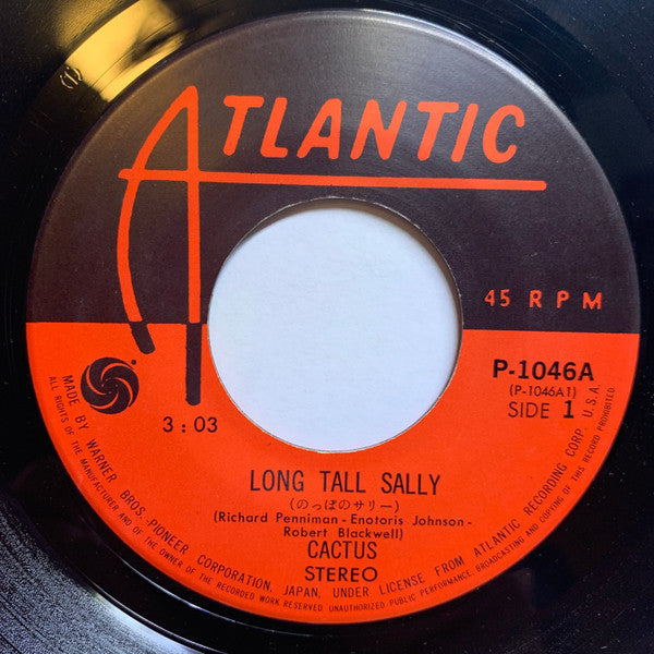 Cactus (3) - のっぽのサリー = Long Tall Sally (Vinyl, 7", 45 RPM, Single) Very Good (VG) / Very Good (VG)