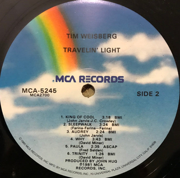 Tim Weisberg - Travelin' Light (Vinyl, LP, Album) Very Good (VG) / Poor (P)