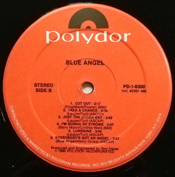 Blue Angel (3) - Blue Angel (Vinyl, LP, Album, Repress, Stereo) Near Mint (NM or M-) / Very Good (VG)