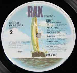 Kim Wilde - Select (Vinyl, LP, Album, Stereo)
