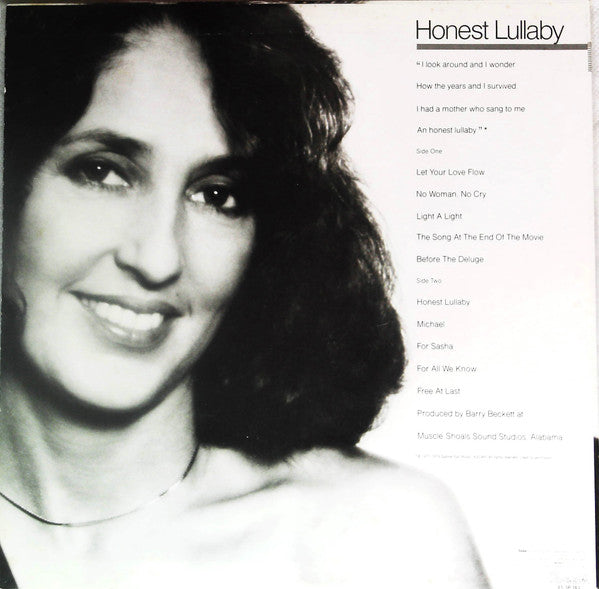 Joan Baez - Honest Lullaby (Vinyl, LP, Album) Very Good Plus (VG+) / Very Good (VG)