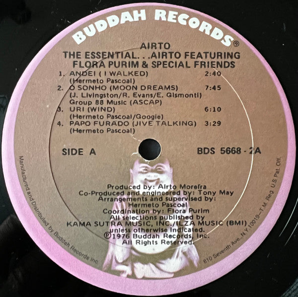 Airto Moreira - The Essential Airto (2xVinyl, LP, Compilation) Very Good (VG) / Very Good Plus (VG+)