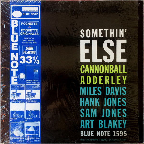 Cannonball Adderley - Somethin' Else (Vinyl, LP, Album, Reissue) Very Good (VG) / Very Good (VG)