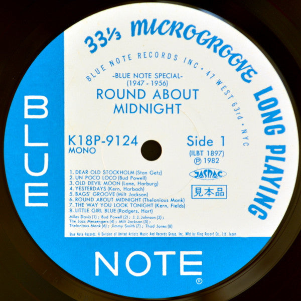 Various - Round About Midnight - Blue Note Special 1947-1956 (Vinyl, LP, Compilation, Promo, Mono) Very Good Plus (VG+) / Very Good Plus (VG+)