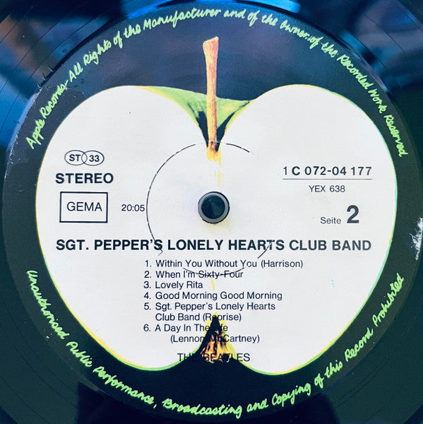The Beatles - Sgt. Pepper's Lonely Hearts Club Band (Vinyl, LP, Album, Reissue, Stereo) Very Good (VG) / Very Good (VG)