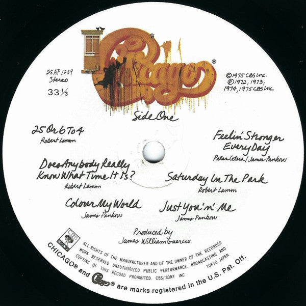 Chicago (2) - Chicago IX - Chicago's Greatest Hits (Vinyl, LP, Compilation, Reissue) Very Good Plus (VG+) / Very Good (VG)