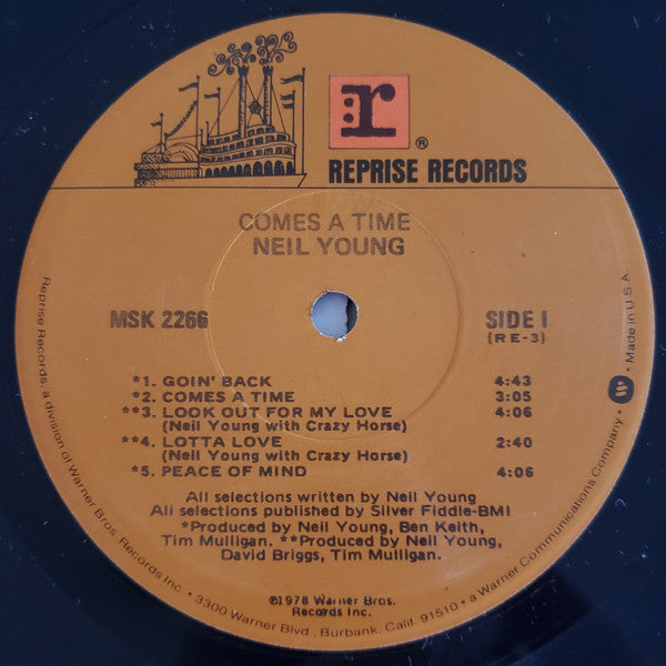 Neil Young - Comes A Time (Vinyl, LP, Album, Stereo) Very Good Plus (VG+) / Very Good (VG)