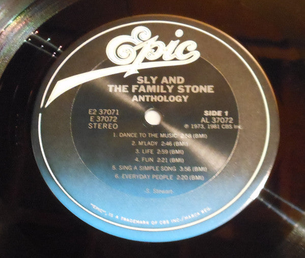Sly & The Family Stone - Anthology (2xVinyl, LP, Compilation, Stereo) Very Good Plus (VG+) / Very Good (VG)