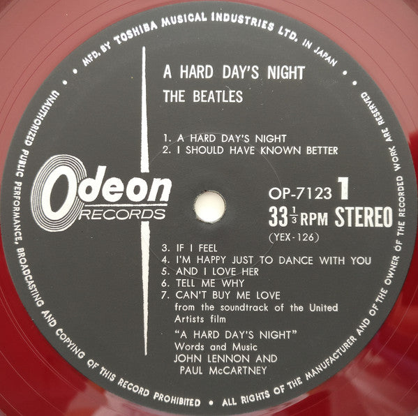 The Beatles - A Hard Day's Night (Vinyl, LP, Album, Reissue, Stereo) Very Good (VG) / Good Plus (G+)