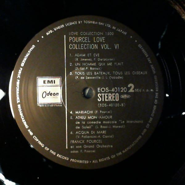 Franck Pourcel Et Son Grand Orchestre - Pourcel Love Collection Vol. 6 - I'll Never Fall In Love Again (Vinyl, LP, Album) Very Good Plus (VG+) / Very Good (VG)