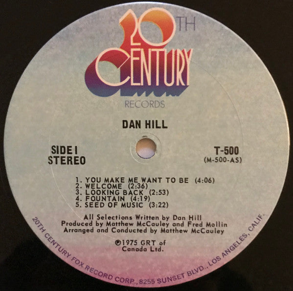 Dan Hill - Dan Hill (Vinyl, LP, Album) Good Plus (G+) / Very Good (VG)