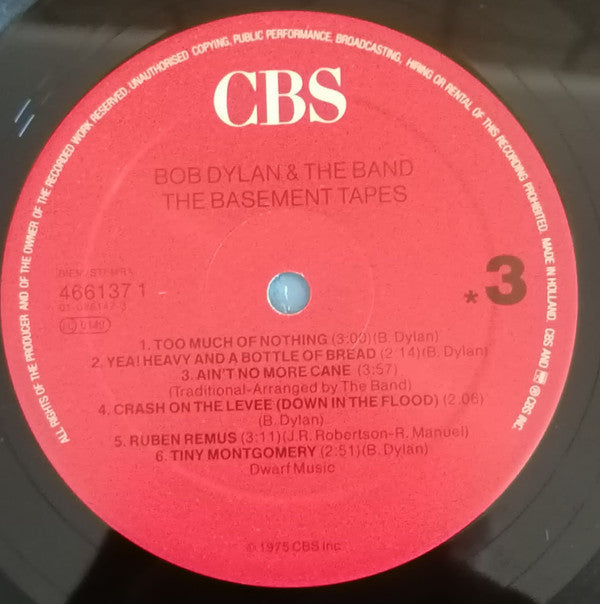 Bob Dylan - The Basement Tapes (Vinyl, LP, Album, Stereo) Very Good Plus (VG+) / Very Good Plus (VG+)