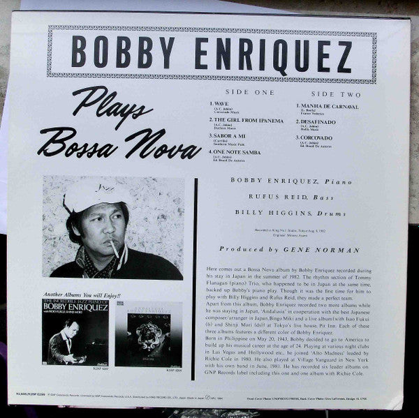 Bobby Enriquez - Bobby Enriquez Plays Bossa Nova (Vinyl, LP, Album, Stereo) Near Mint (NM or M-) / Very Good (VG)