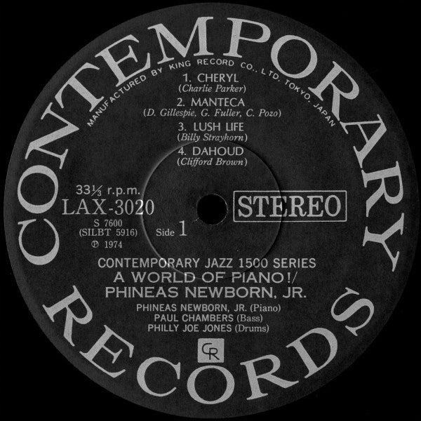 Phineas Newborn Jr. - A World Of Piano! (Vinyl, LP, Album, Reissue,...